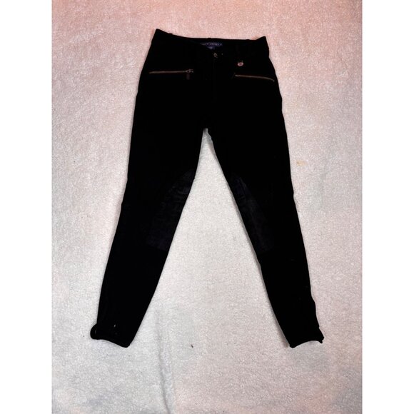 Ralph Lauren Black Equestrian Riding Pants Womens Size 6 Cotton Blend - Picture 2 of 16